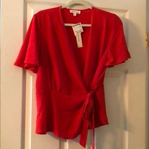 Short Sleeve Wrap Shirt